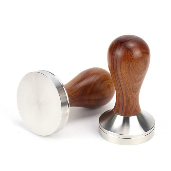 53mm Coffee Tamper - Almond Solid Wood - Barista Grade